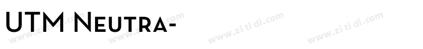 UTM Neutra字体转换